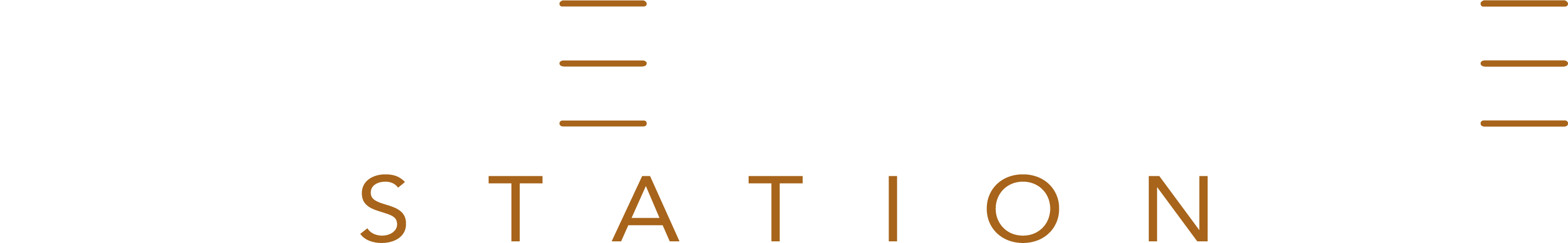 A black background with the words "TIMBERGROVE STATION" in white and orange.